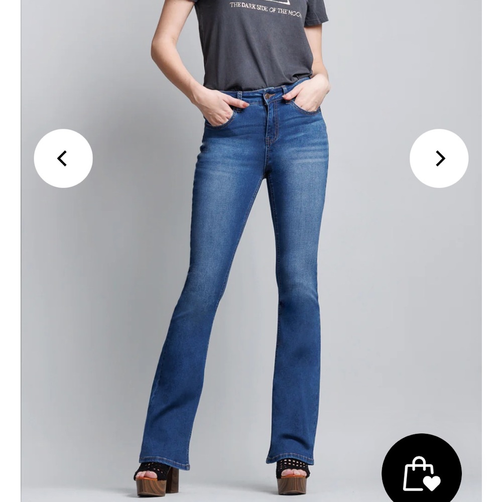 ENJEAN HIGH RISE 5-POCKET BOOTCUT JEANS